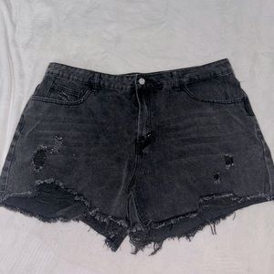 Women’s SHEIN 3XL Black Denim Shorts